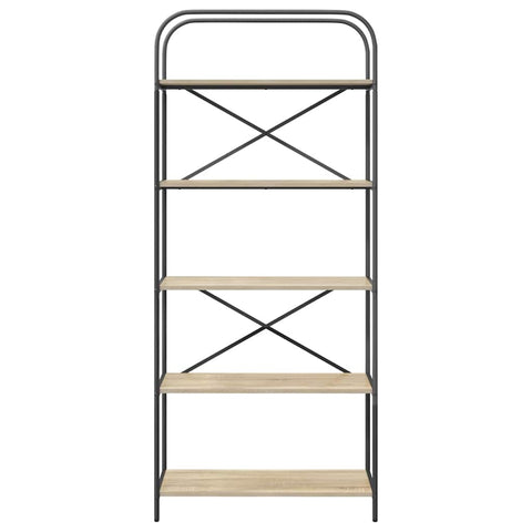 vidaXL Bookshelf Sonoma oak 80 x 30 x 183 cm Engineered wood