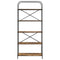 vidaXL Bookshelf Smoked oak 80 x 30 x 183 cm Engineered wood