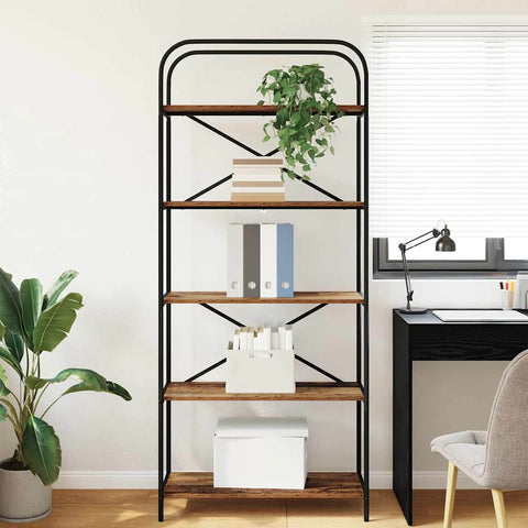 vidaXL Bookshelf Old wood 80 x 30 x 183 cm Engineered wood