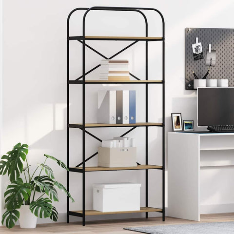 vidaXL Bookshelf Artisan oak 80 x 30 x 183 cm Engineered wood