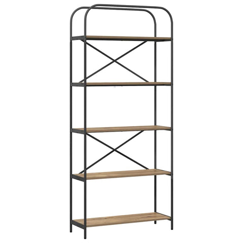 vidaXL Bookshelf Artisan oak 80 x 30 x 183 cm Engineered wood
