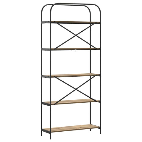 vidaXL Bookshelf Artisan oak 80 x 30 x 183 cm Engineered wood