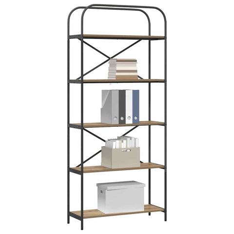 vidaXL Bookshelf Artisan oak 80 x 30 x 183 cm Engineered wood