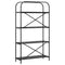 vidaXL Bookshelf Black oak 80 x 30 x 146 cm Engineered wood