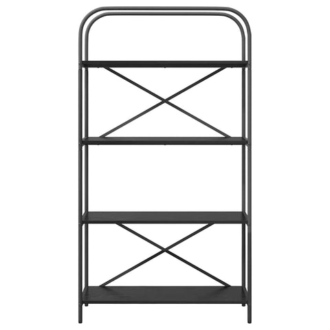 vidaXL Bookshelf Black oak 80 x 30 x 146 cm Engineered wood