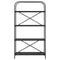 vidaXL Bookshelf Black oak 80 x 30 x 146 cm Engineered wood