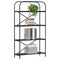 vidaXL Bookshelf Black oak 80 x 30 x 146 cm Engineered wood