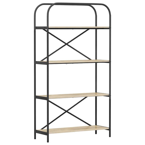 vidaXL Bookshelf Sonoma oak 80 x 30 x 146 cm Engineered wood