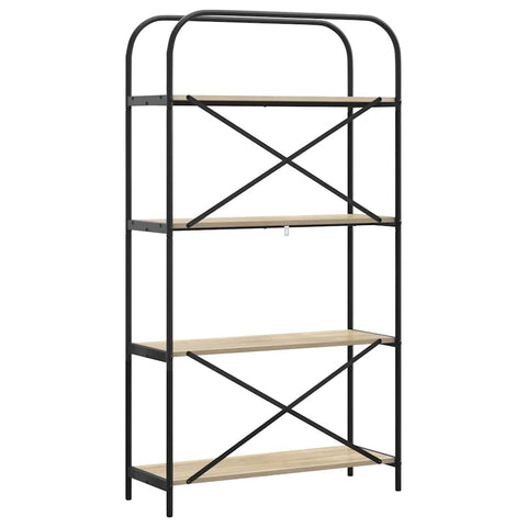 vidaXL Bookshelf Sonoma oak 80 x 30 x 146 cm Engineered wood