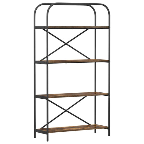 vidaXL Bookshelf Smoked oak 80 x 30 x 146 cm Engineered wood