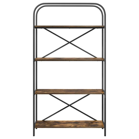 vidaXL Bookshelf Smoked oak 80 x 30 x 146 cm Engineered wood