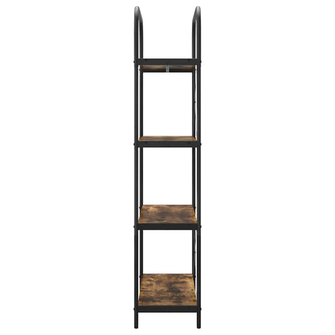 vidaXL Bookshelf Smoked oak 80 x 30 x 146 cm Engineered wood