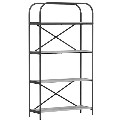 vidaXL Bookshelf Grey sonoma 80 x 30 x 146 cm Engineered wood