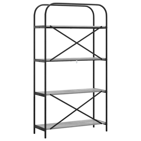 vidaXL Bookshelf Grey sonoma 80 x 30 x 146 cm Engineered wood