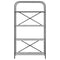 vidaXL Bookshelf Grey sonoma 80 x 30 x 146 cm Engineered wood