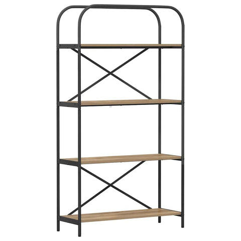 vidaXL Bookshelf Artisan oak 80 x 30 x 146 cm Engineered wood