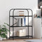 vidaXL Bookshelf Black oak 80 x 30 x 109 cm Engineered wood