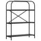 vidaXL Bookshelf Black oak 80 x 30 x 109 cm Engineered wood