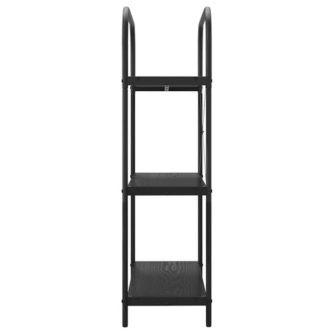 vidaXL Bookshelf Black oak 80 x 30 x 109 cm Engineered wood
