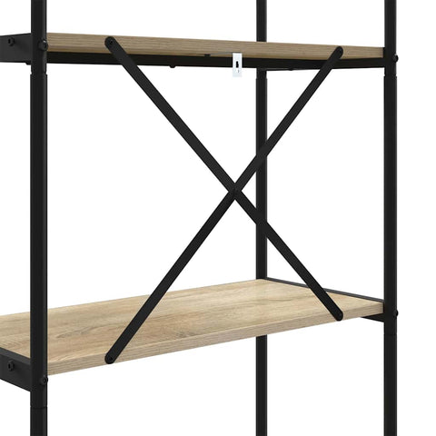 vidaXL Bookshelf Sonoma oak 80 x 30 x 109 cm Engineered wood