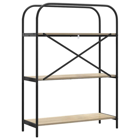 vidaXL Bookshelf Sonoma oak 80 x 30 x 109 cm Engineered wood