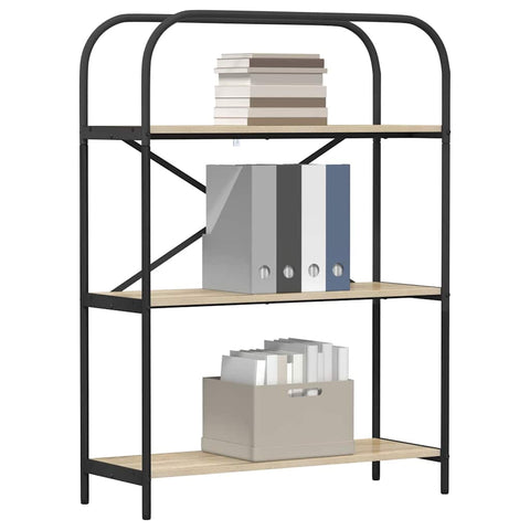 vidaXL Bookshelf Sonoma oak 80 x 30 x 109 cm Engineered wood