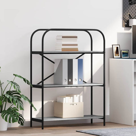 vidaXL Bookshelf Grey sonoma 80 x 30 x 109 cm Engineered wood