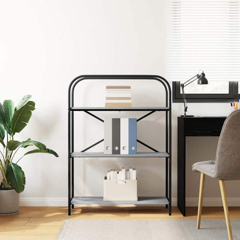 vidaXL Bookshelf Grey sonoma 80 x 30 x 109 cm Engineered wood