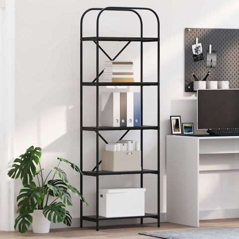 vidaXL Bookshelf Black oak 60 x 30 x 183 cm Engineered wood