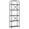 vidaXL Bookshelf Black oak 60 x 30 x 183 cm Engineered wood