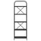 vidaXL Bookshelf Black oak 60 x 30 x 183 cm Engineered wood