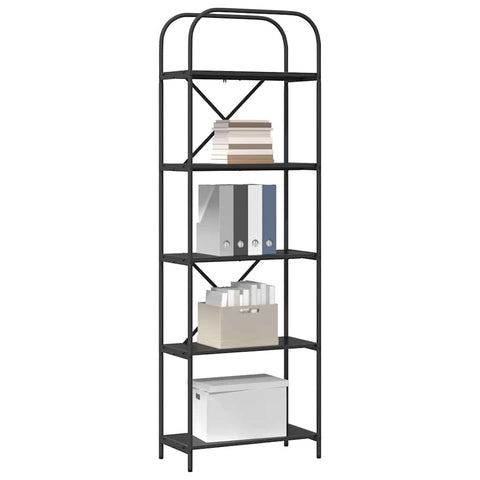vidaXL Bookshelf Black oak 60 x 30 x 183 cm Engineered wood