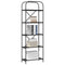 vidaXL Bookshelf Black oak 60 x 30 x 183 cm Engineered wood