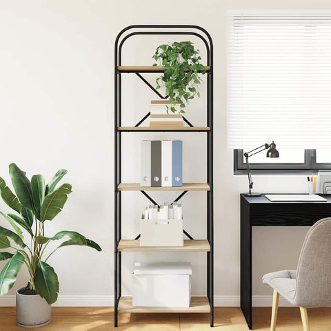 vidaXL Bookshelf Sonoma oak 60 x 30 x 183 cm Engineered wood