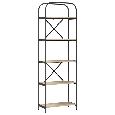vidaXL Bookshelf Sonoma oak 60 x 30 x 183 cm Engineered wood