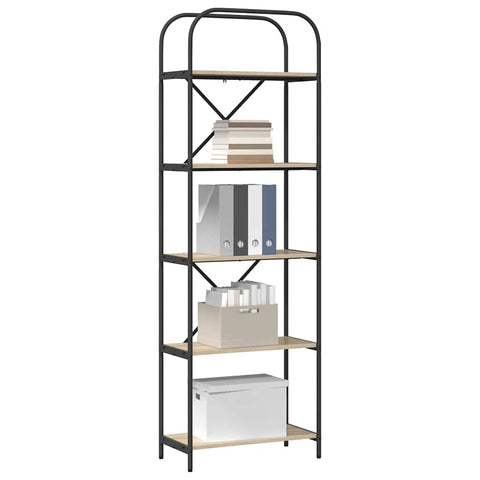 vidaXL Bookshelf Sonoma oak 60 x 30 x 183 cm Engineered wood