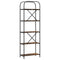 vidaXL Bookshelf Smoked oak 60 x 30 x 183 cm Engineered wood