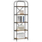 vidaXL Bookshelf Smoked oak 60 x 30 x 183 cm Engineered wood