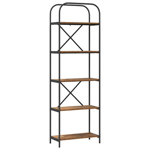 vidaXL Bookshelf Old wood 60 x 30 x 183 cm Engineered wood