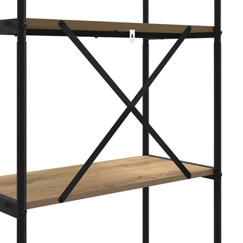 vidaXL Bookshelf Artisan oak 60 x 30 x 183 cm Engineered wood