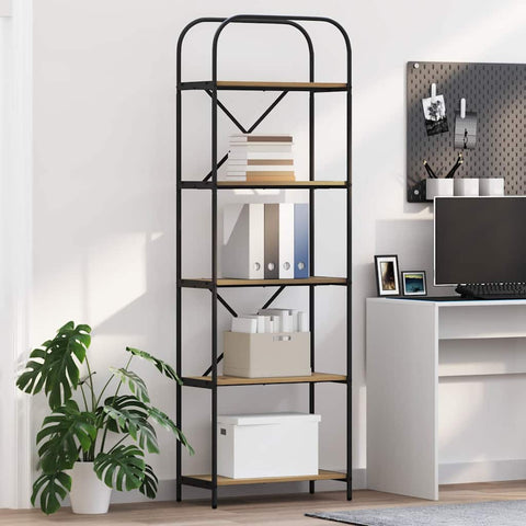 vidaXL Bookshelf Artisan oak 60 x 30 x 183 cm Engineered wood