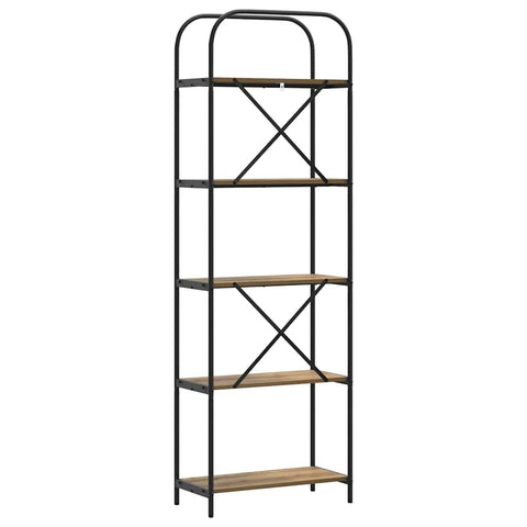 vidaXL Bookshelf Artisan oak 60 x 30 x 183 cm Engineered wood