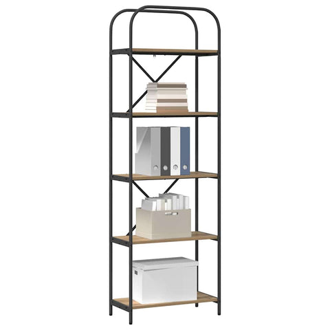 vidaXL Bookshelf Artisan oak 60 x 30 x 183 cm Engineered wood