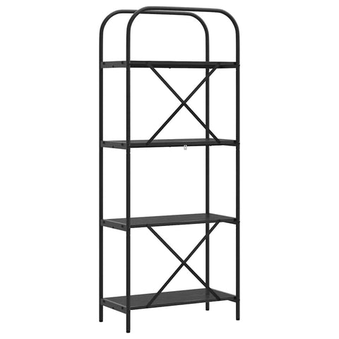 vidaXL Bookshelf Black oak 60 x 30 x 146 cm Engineered wood