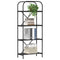 vidaXL Bookshelf Black oak 60 x 30 x 146 cm Engineered wood
