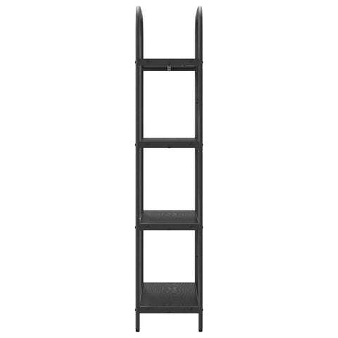 vidaXL Bookshelf Black oak 60 x 30 x 146 cm Engineered wood