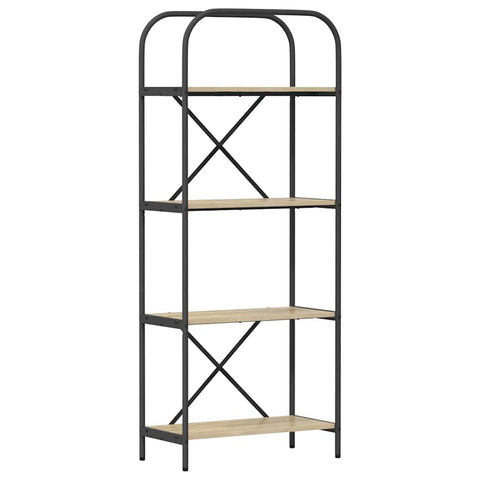 vidaXL Bookshelf Sonoma oak 60 x 30 x 146 cm Engineered wood