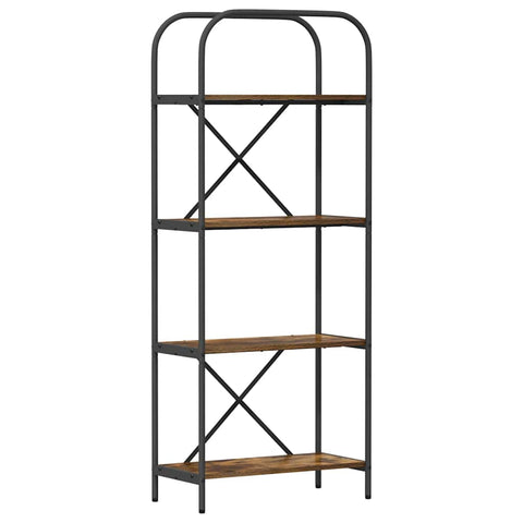 vidaXL Bookshelf Smoked oak 60 x 30 x 146 cm Engineered wood