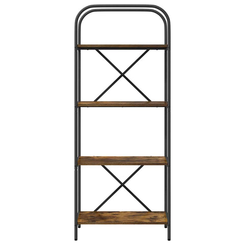 vidaXL Bookshelf Smoked oak 60 x 30 x 146 cm Engineered wood