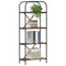 vidaXL Bookshelf Smoked oak 60 x 30 x 146 cm Engineered wood